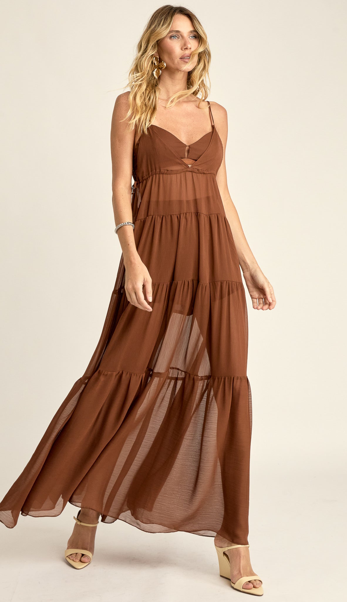 Trijunto Longo Chiffon Dominique | Laguna