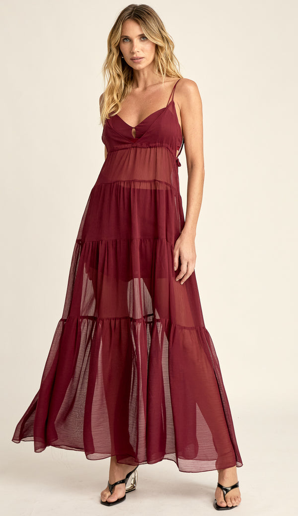 Trijunto Longo Chiffon Dominique | Laguna