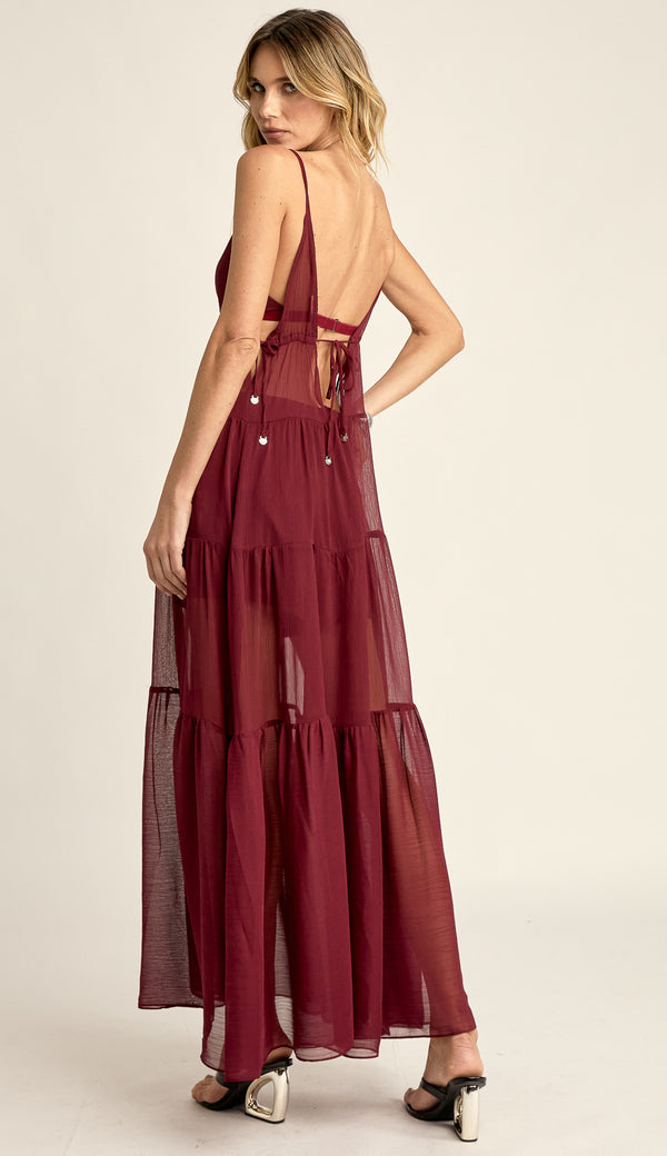 Trijunto Longo Chiffon Dominique | Laguna