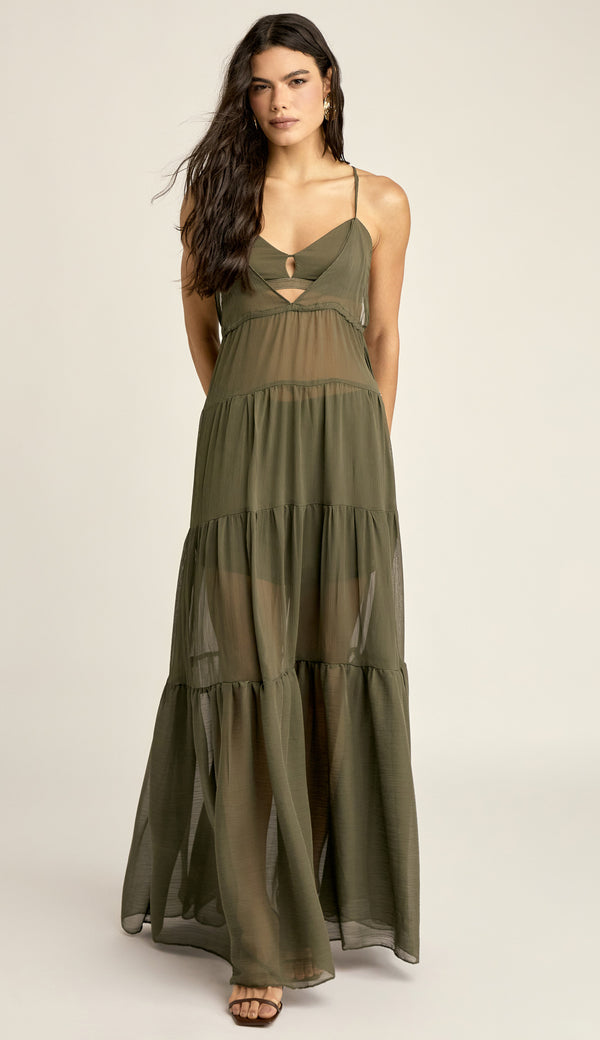 Trijunto Longo Chiffon Dominique | Laguna