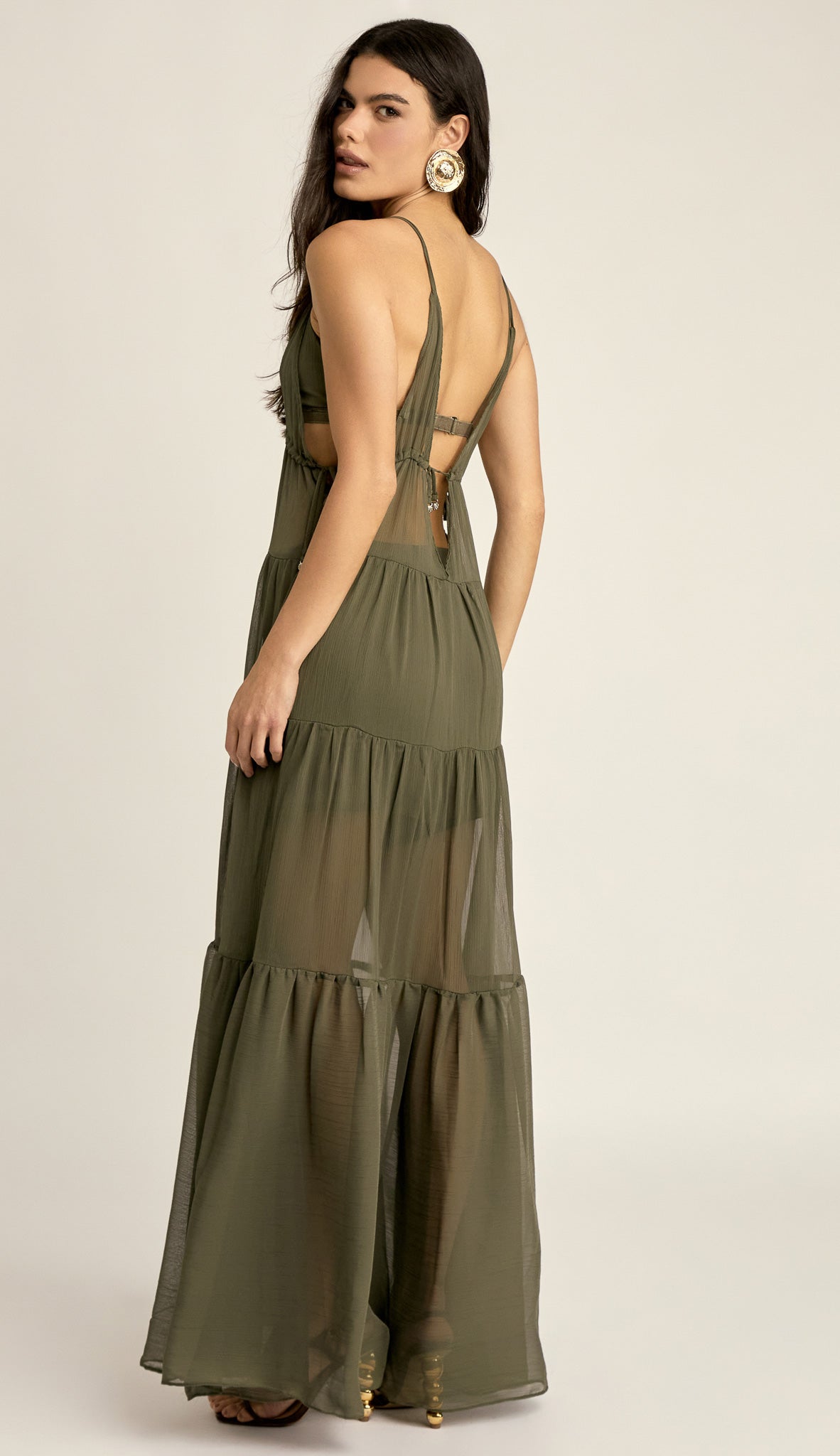 Trijunto Longo Chiffon Dominique | Laguna