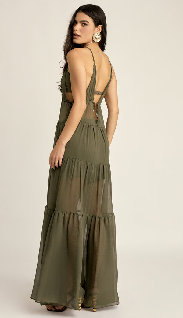 Trijunto Longo Chiffon Dominique | Laguna