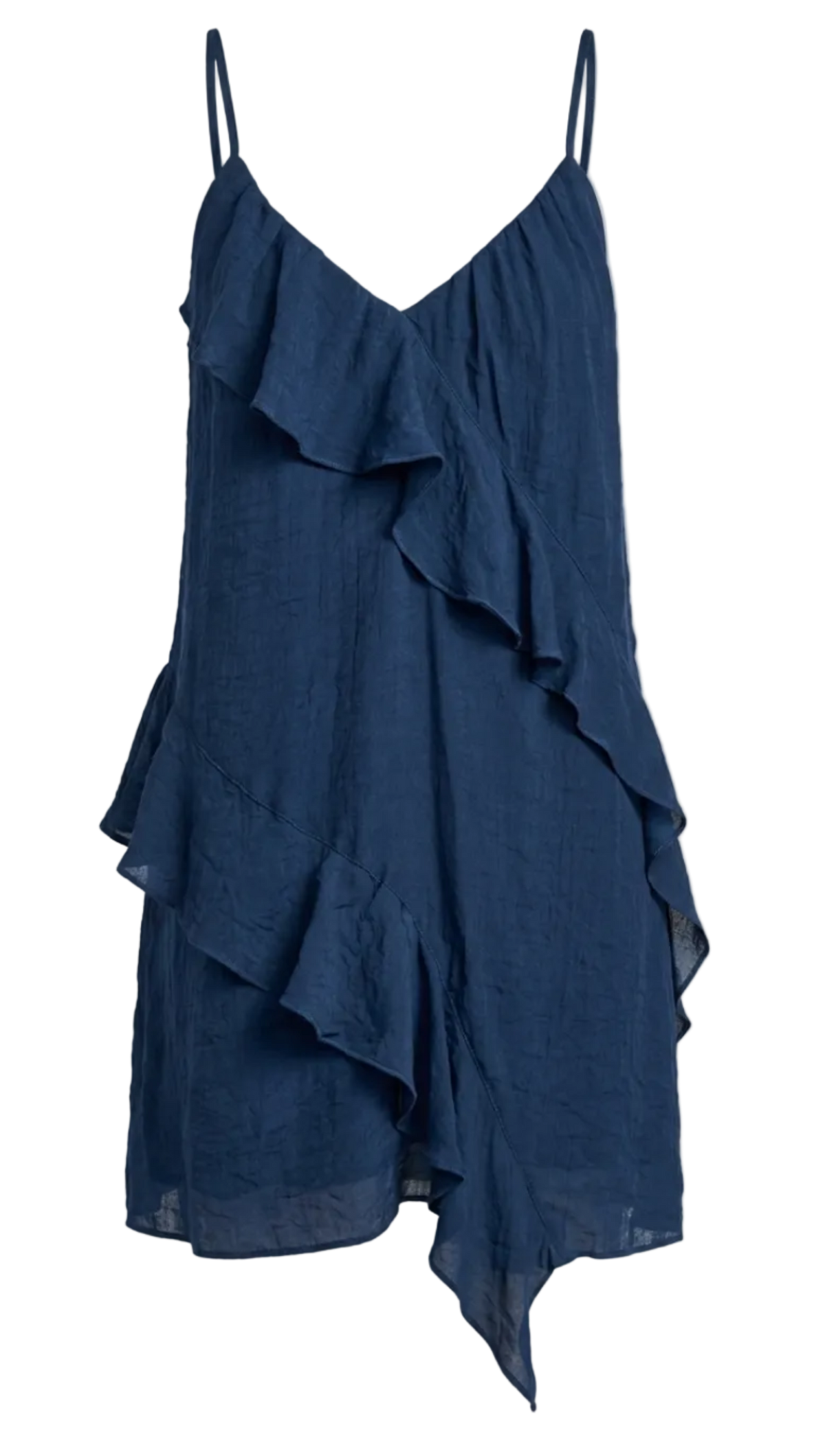 Vestido Curto Poliviscose Babados Allane Marinho | Laguna
