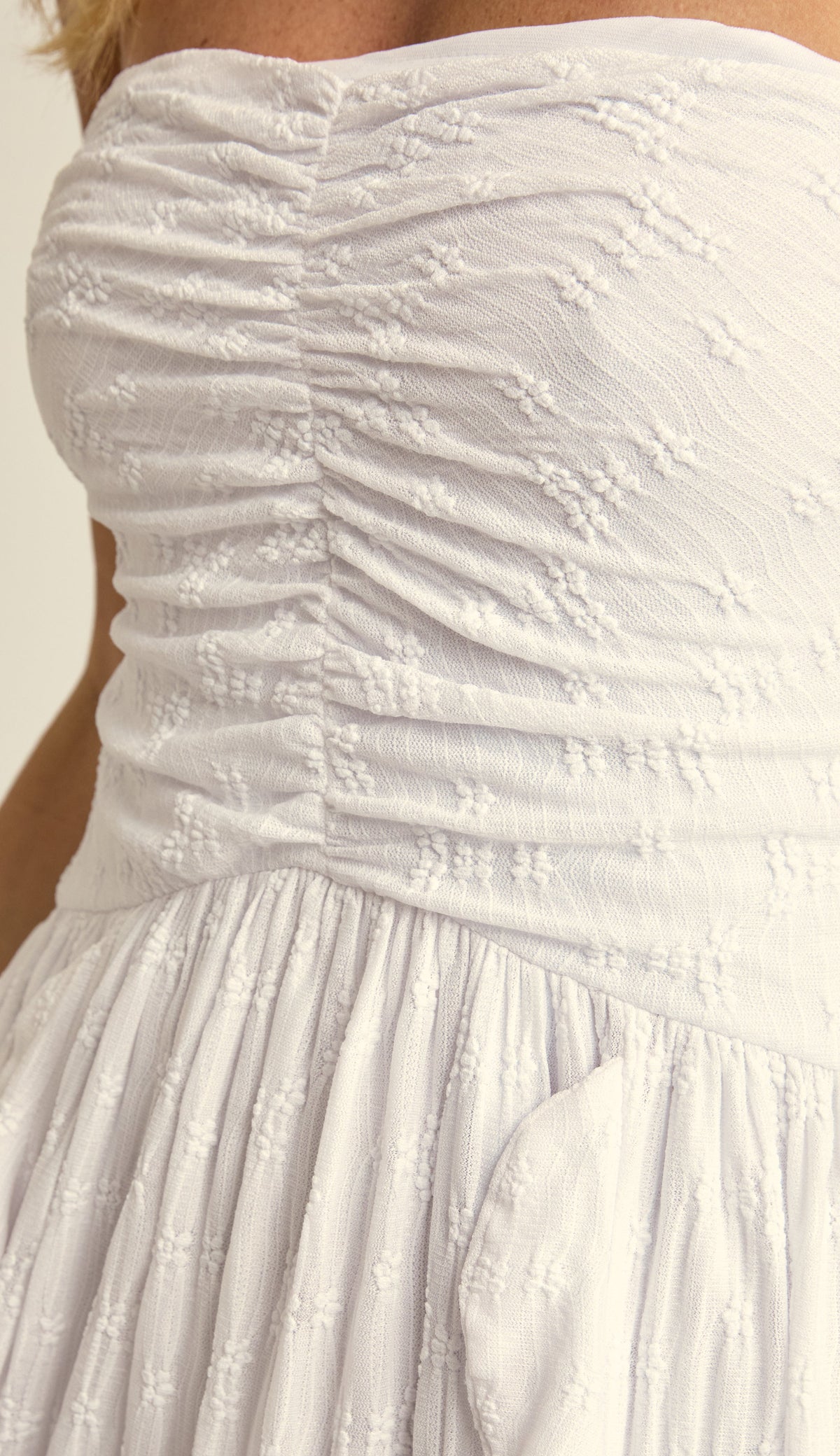 Vestido Longo Malha Beatrice Off White | Laguna