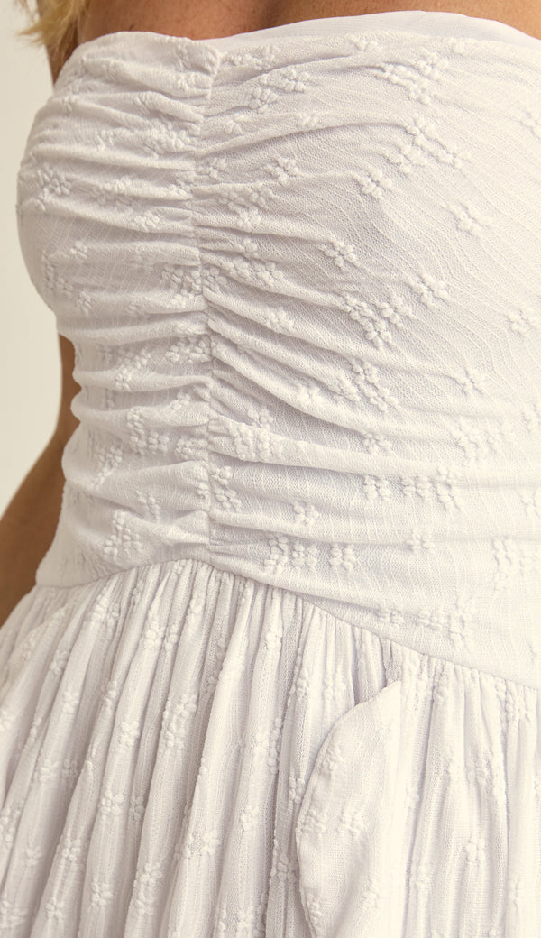 Vestido Longo Malha Beatrice Off White | Laguna