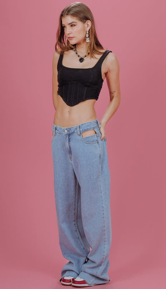 Blusa Dama Preto