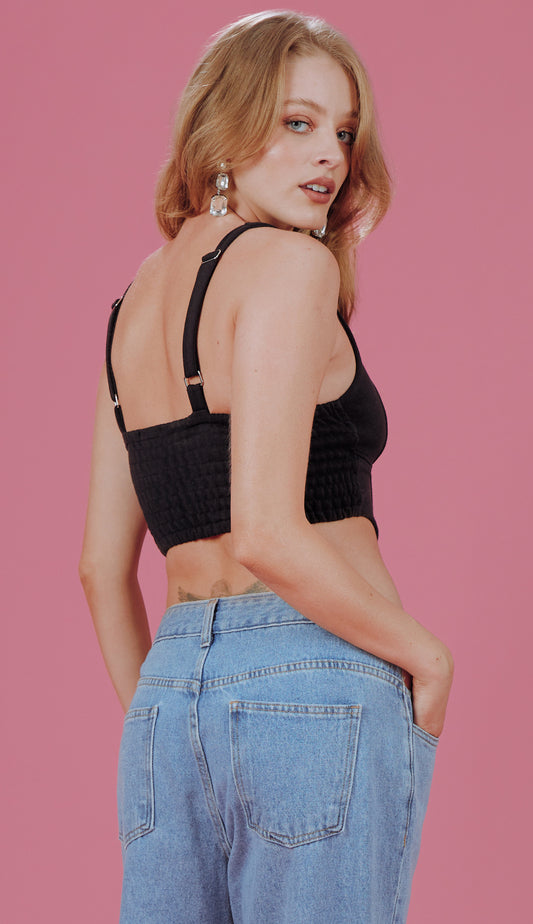 Blusa Dama Preto