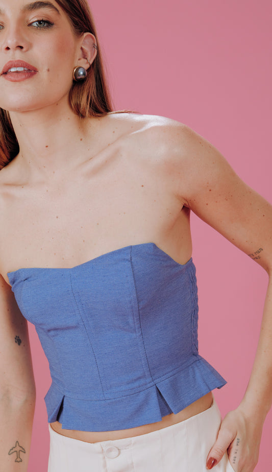 Blusa Elle Azul