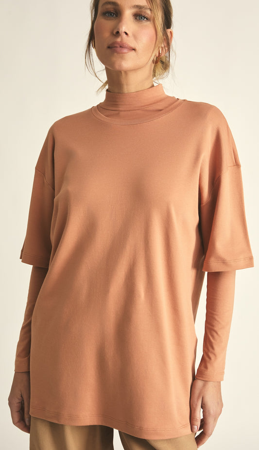 Camiseta Algodão Egípcio Eliana Mocha