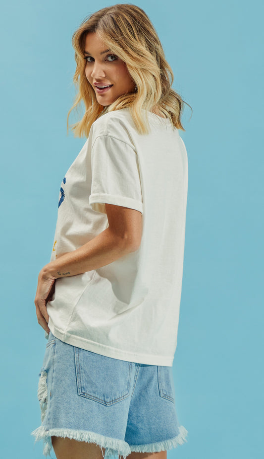 T Shirt Fitz Off White