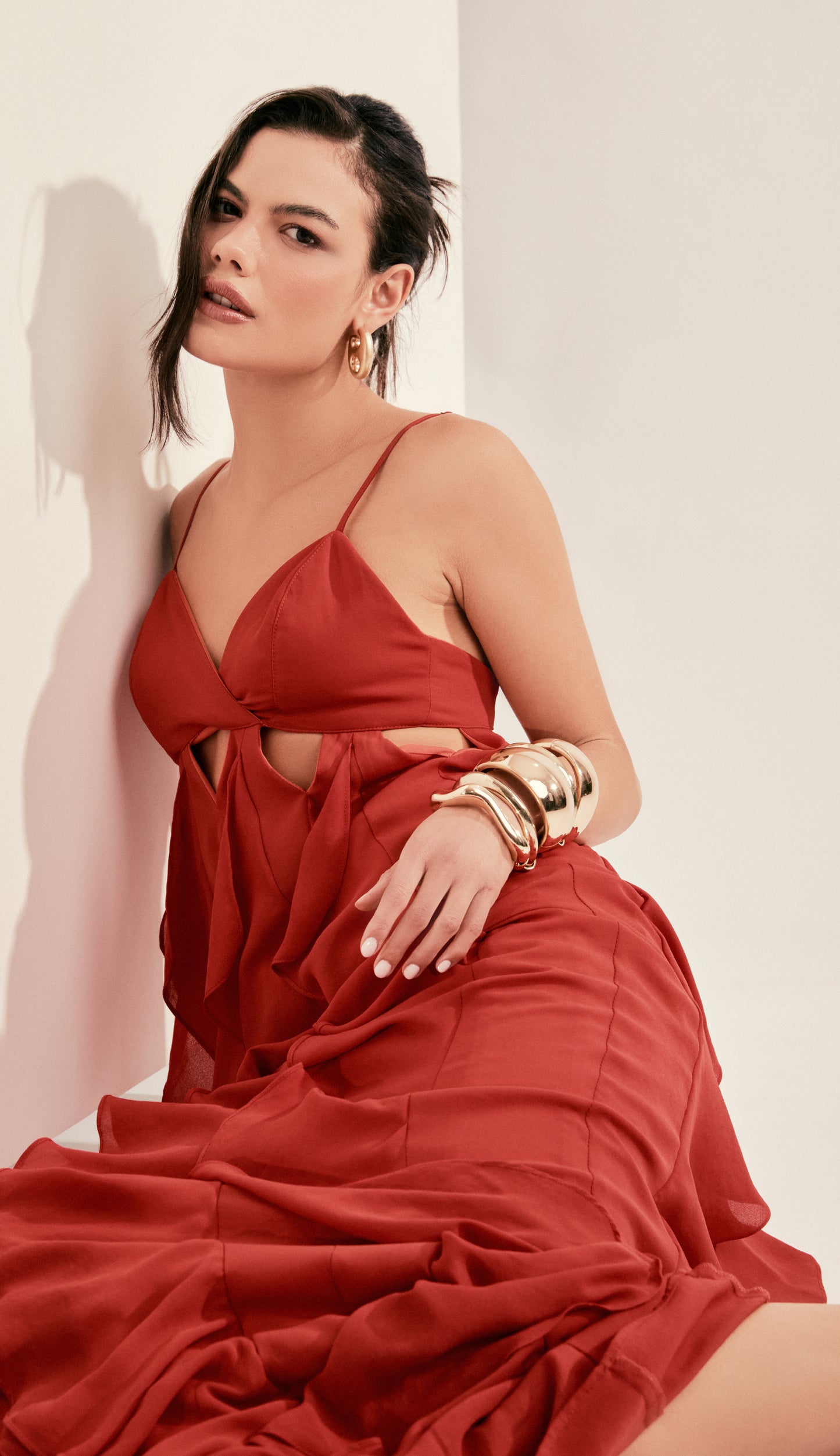 Vestido Fernanda Cereja