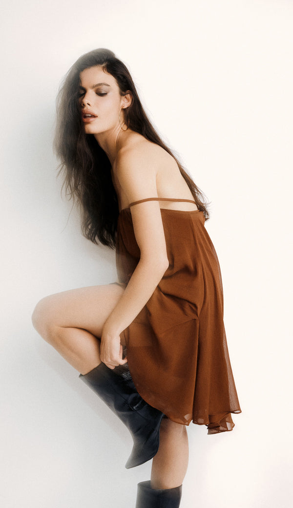 Macaquinho Crepe Chiffon Marta | Laguna