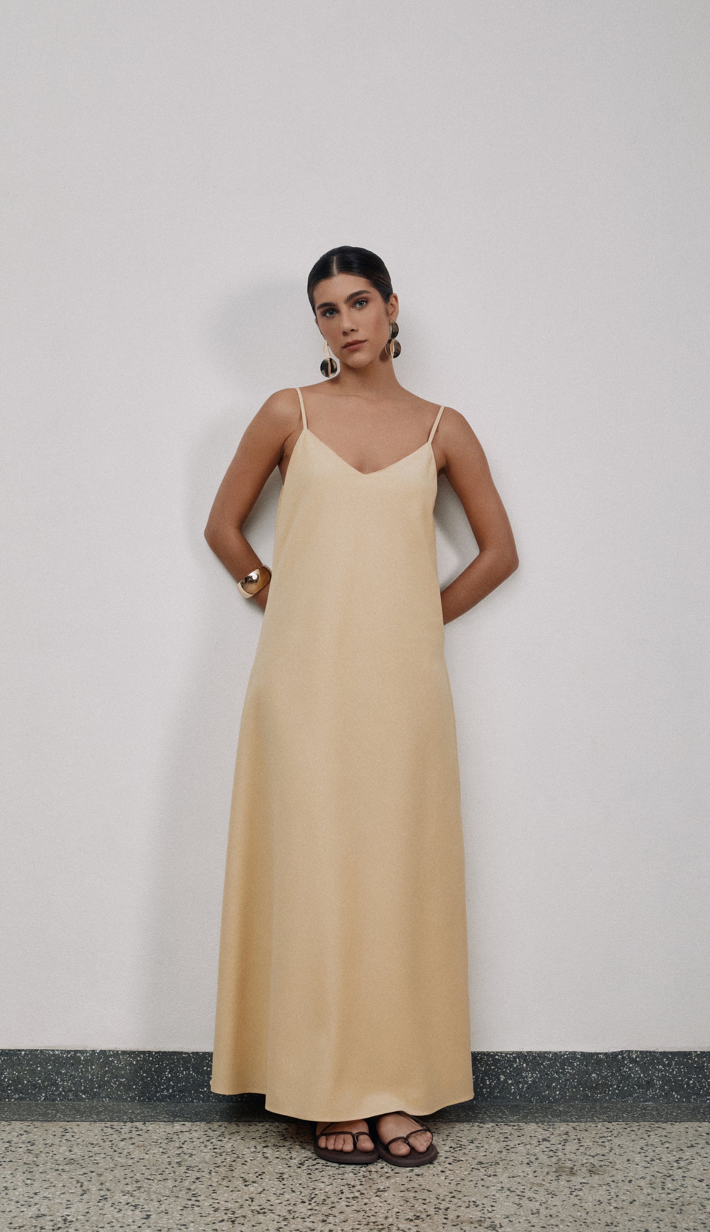 Vestido Laila Manteiga