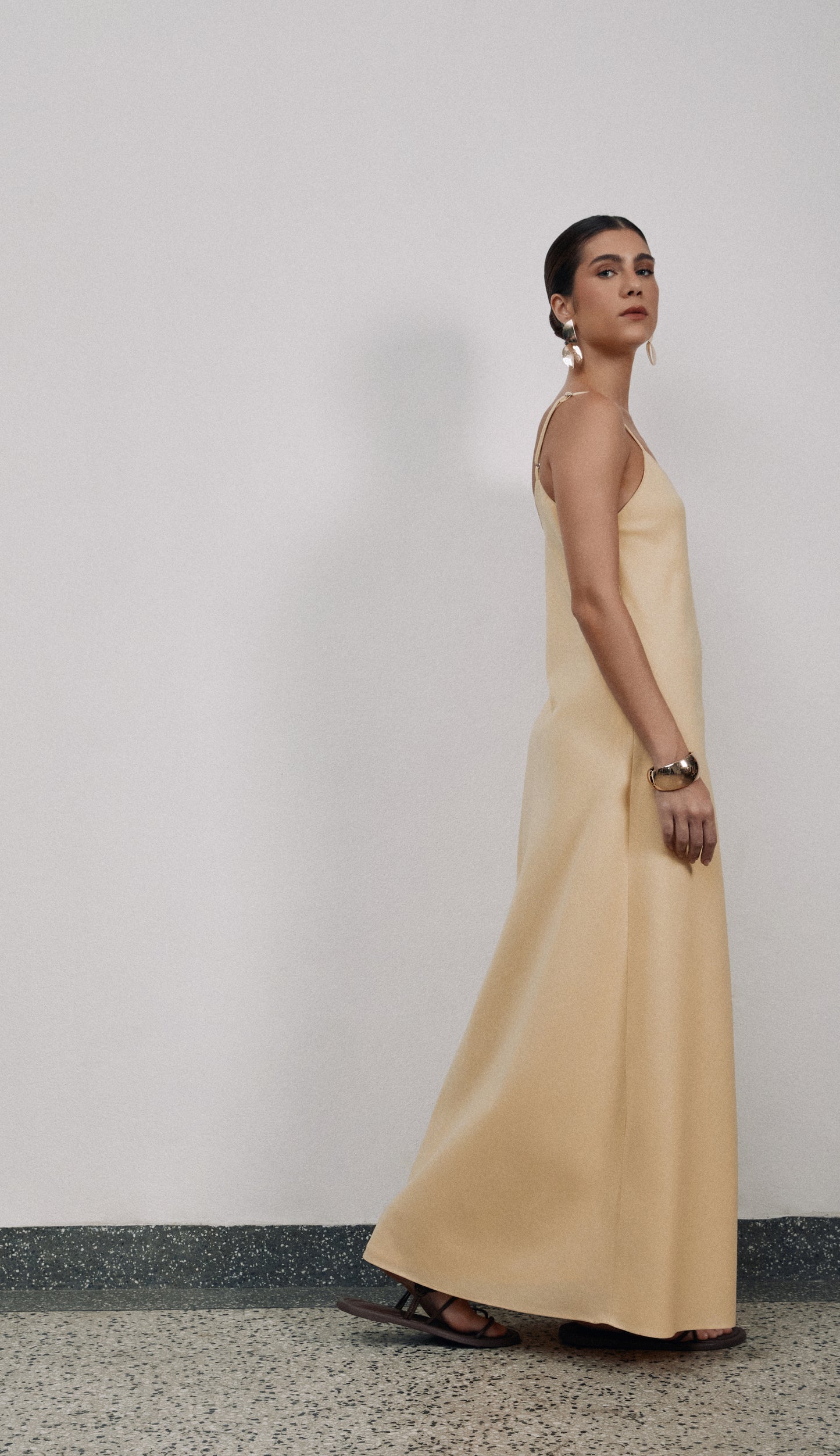 Vestido Laila Manteiga