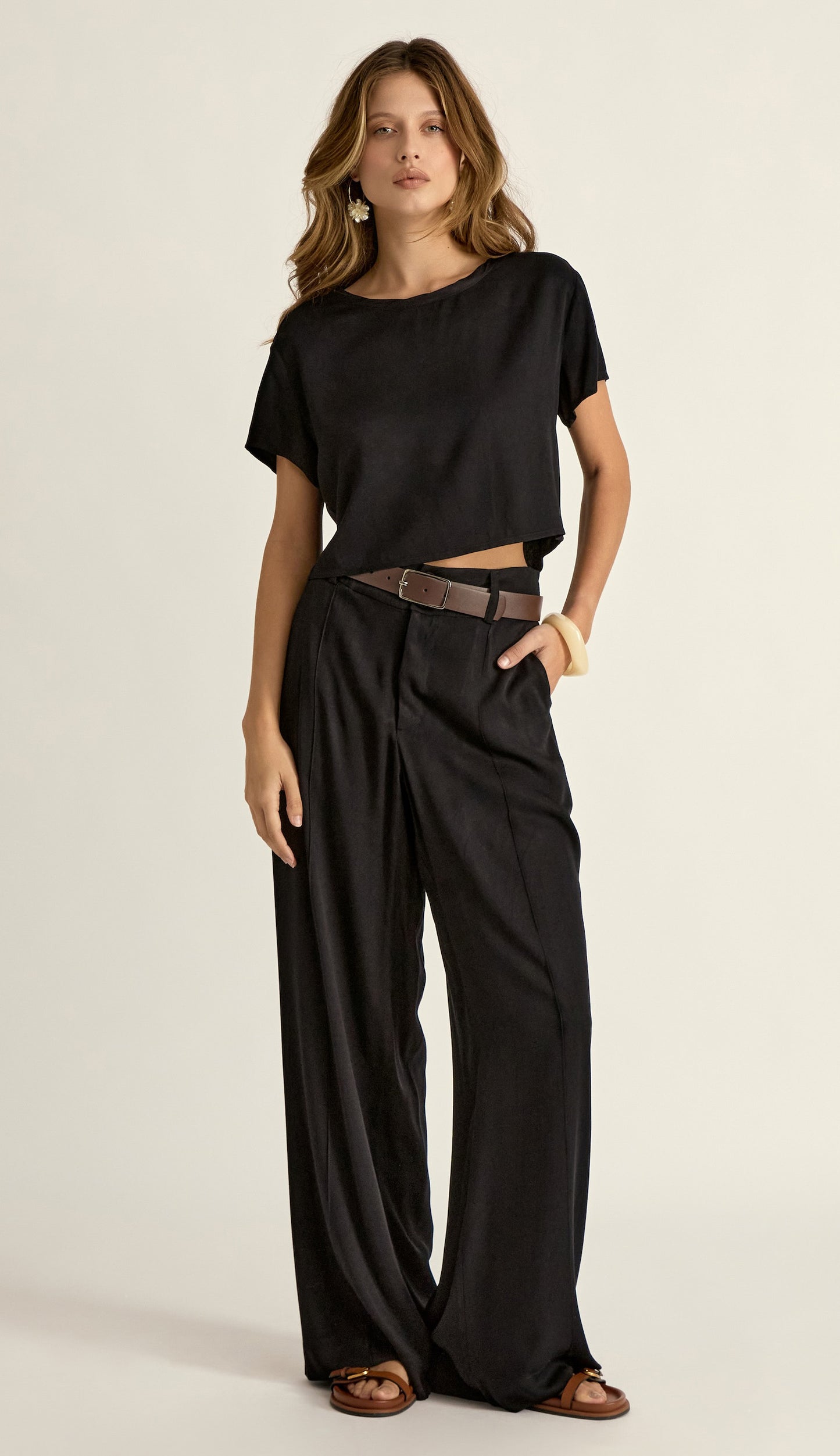 Cinto Sirena Marrom/Níquel