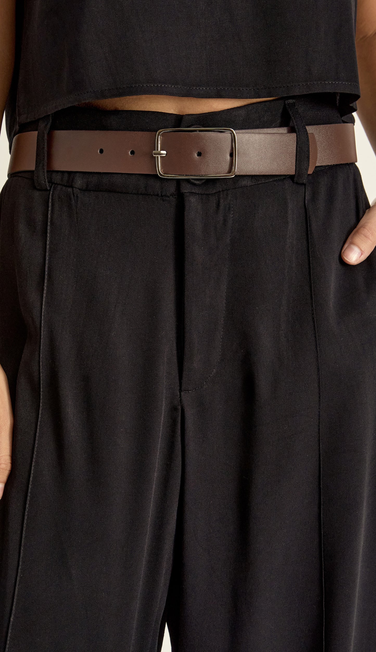 Cinto Sirena Marrom/Níquel