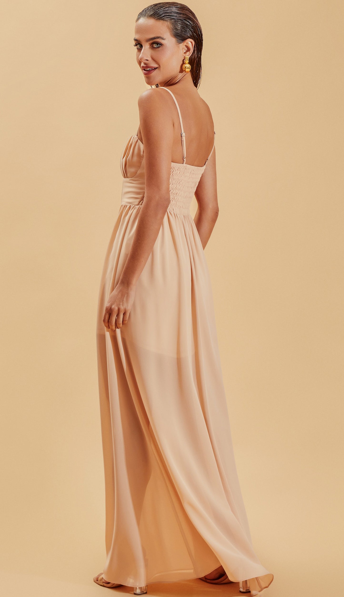 Vestido Clarita Natural