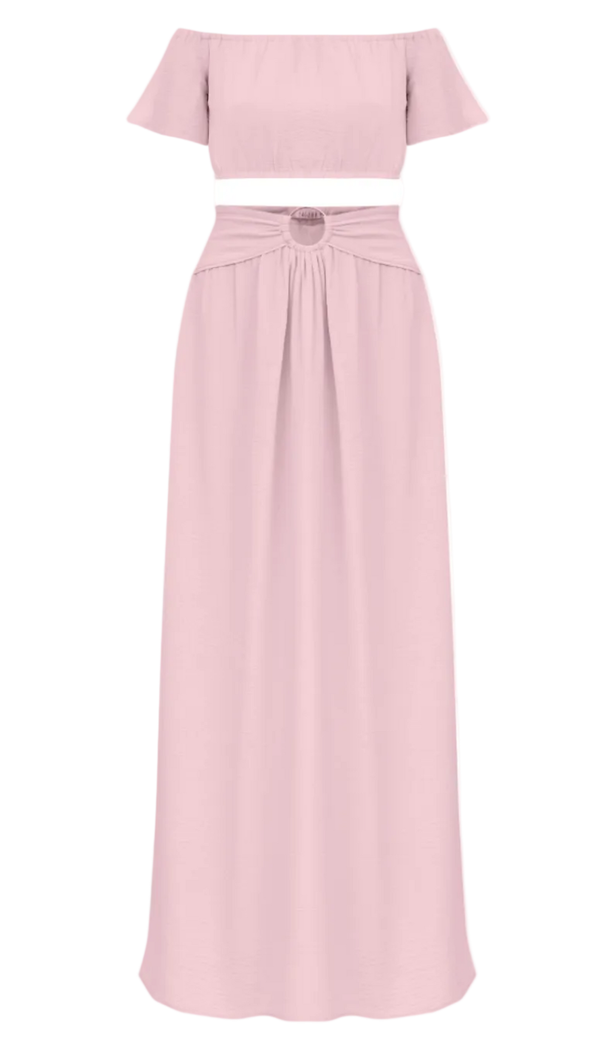 Conjunto em Crepe Texturizado com Efeito Amassadinho Berta Lilás | Laguna