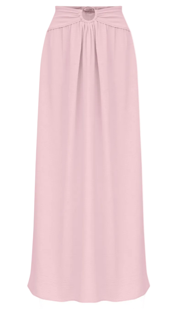 Conjunto em Crepe Texturizado com Efeito Amassadinho Berta Lilás | Laguna