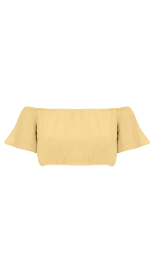 Conjunto em Crepe Texturizado com Efeito Amassadinho Berta Manteiga | Laguna