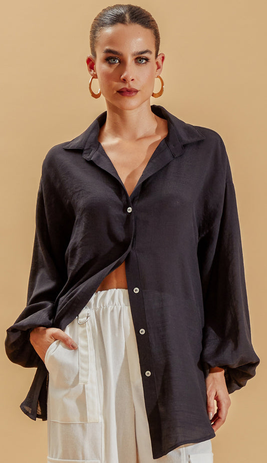 Camisa Gabrielle Preto