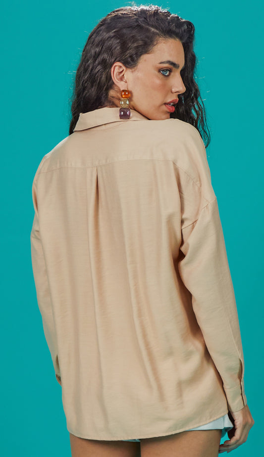 Camisa Gardênia Caqui