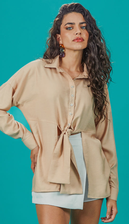 Camisa Gardênia Caqui