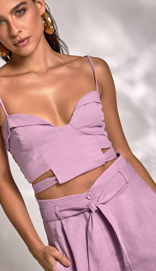 Conjunto Taciana Lilás