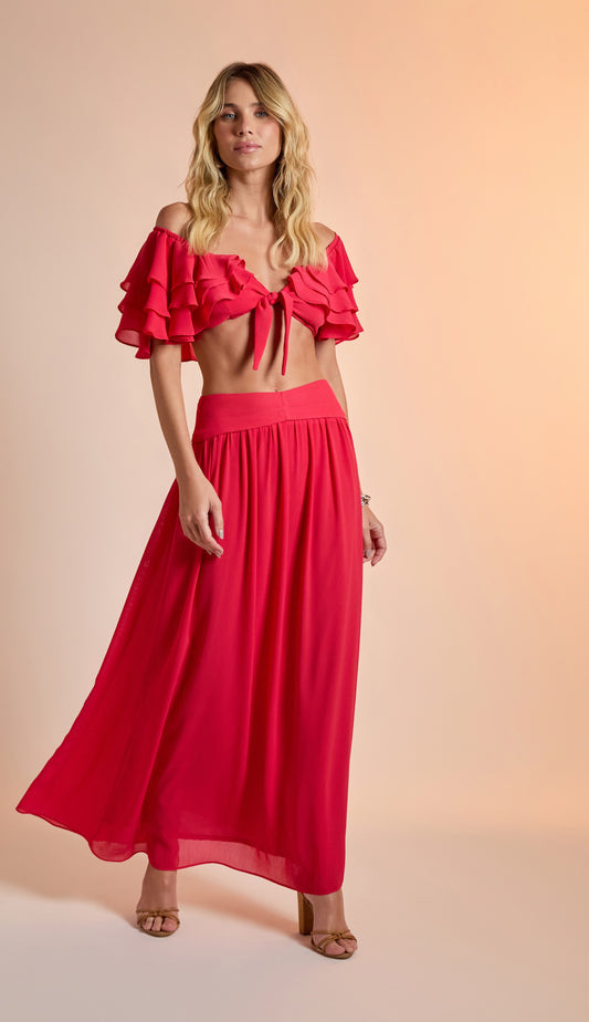 Conjunto Barcelona Cereja