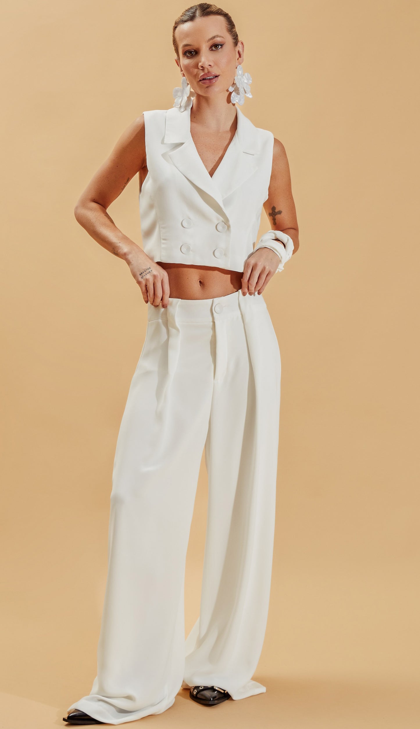 Conjunto Gwen Off White