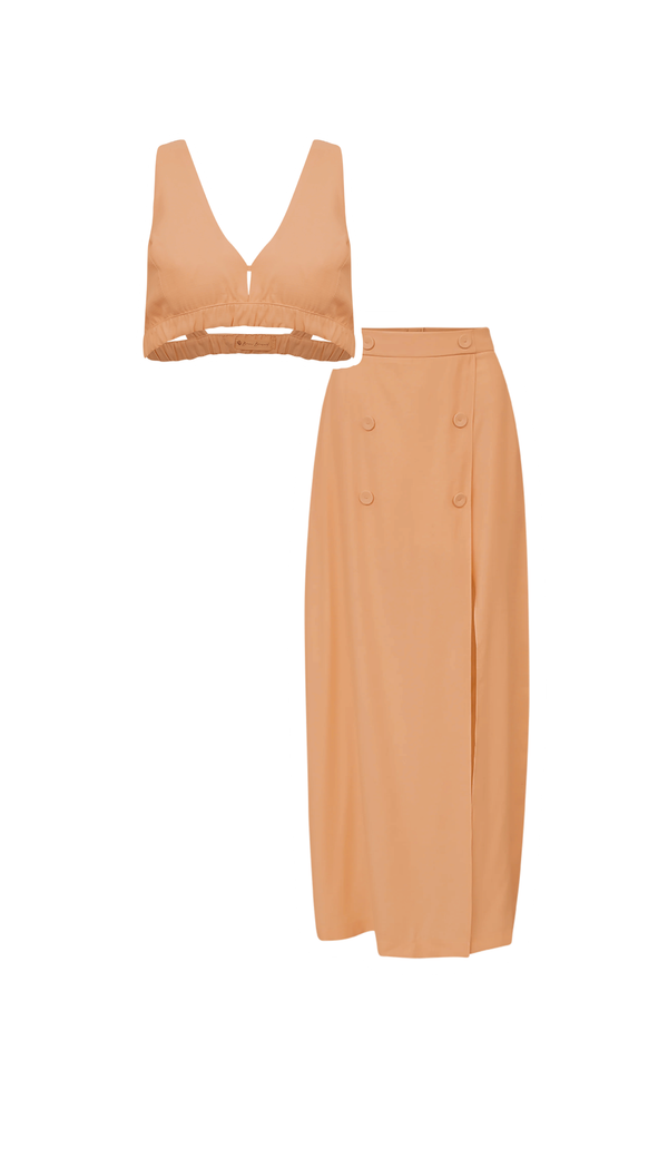 Conjunto Thaisa Caramelo