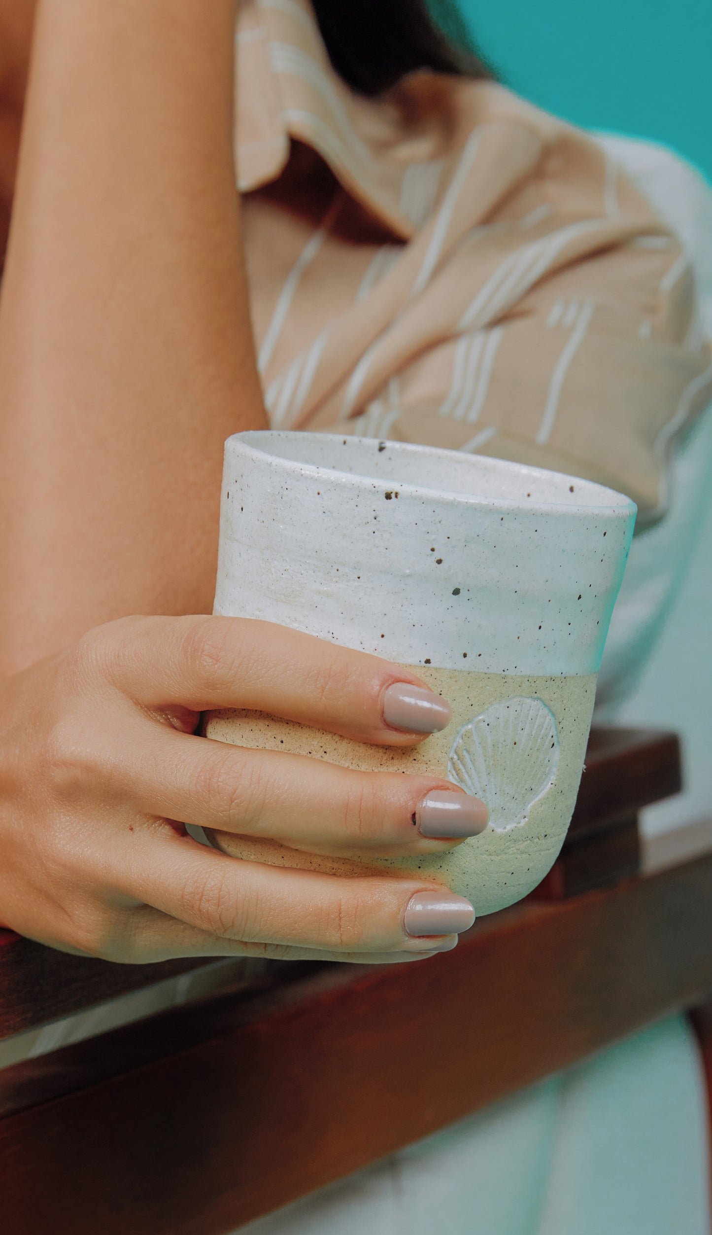 Copo Cerâmica Off White