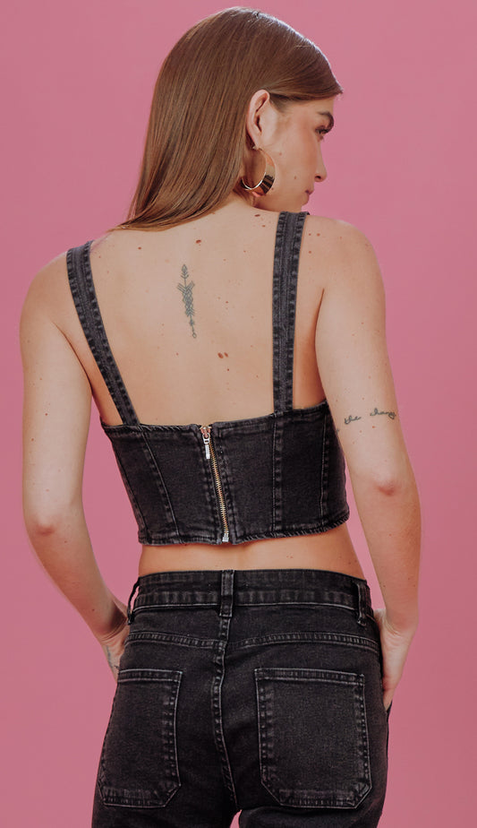 Cropped Chelsea Preto