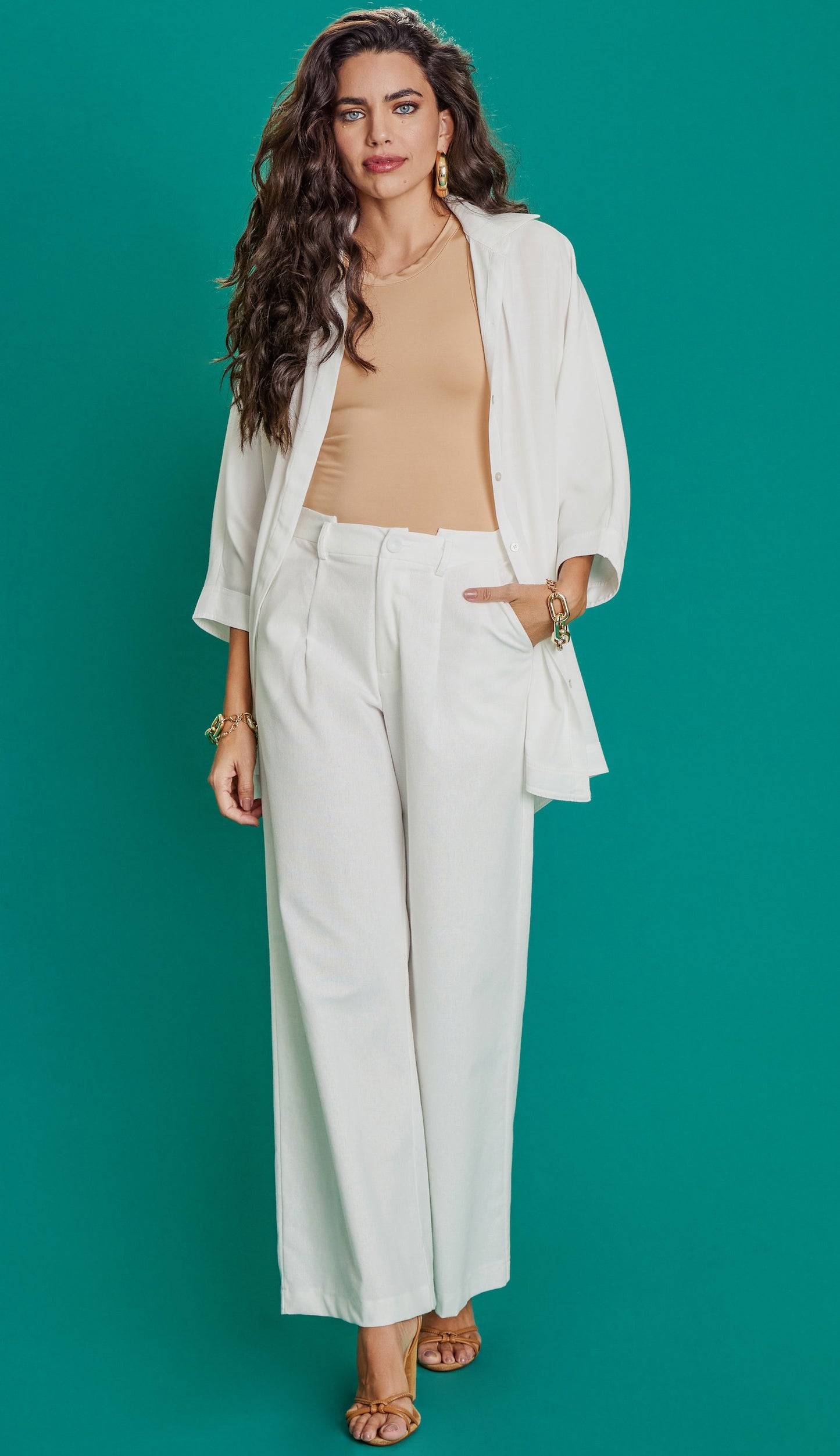 Calça Evangelina Off White
