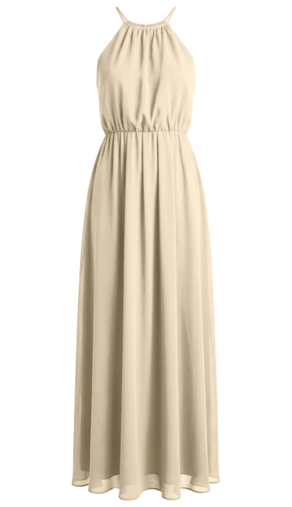 Vestido Longo Festa Crepe Chiffon Filipa Off White | Laguna