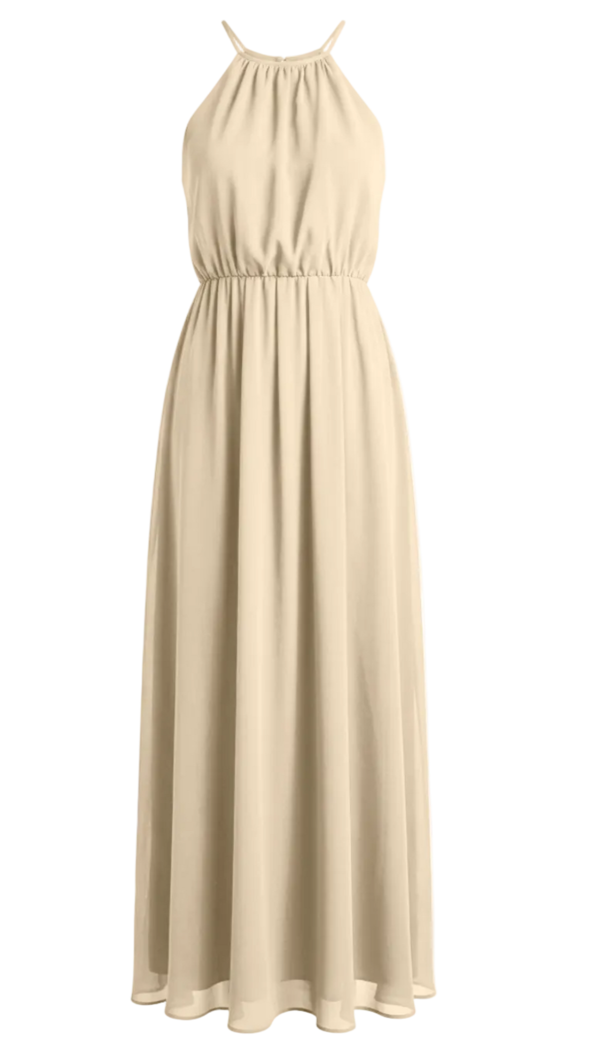 Vestido Longo Festa Crepe Chiffon Filipa Off White | Laguna