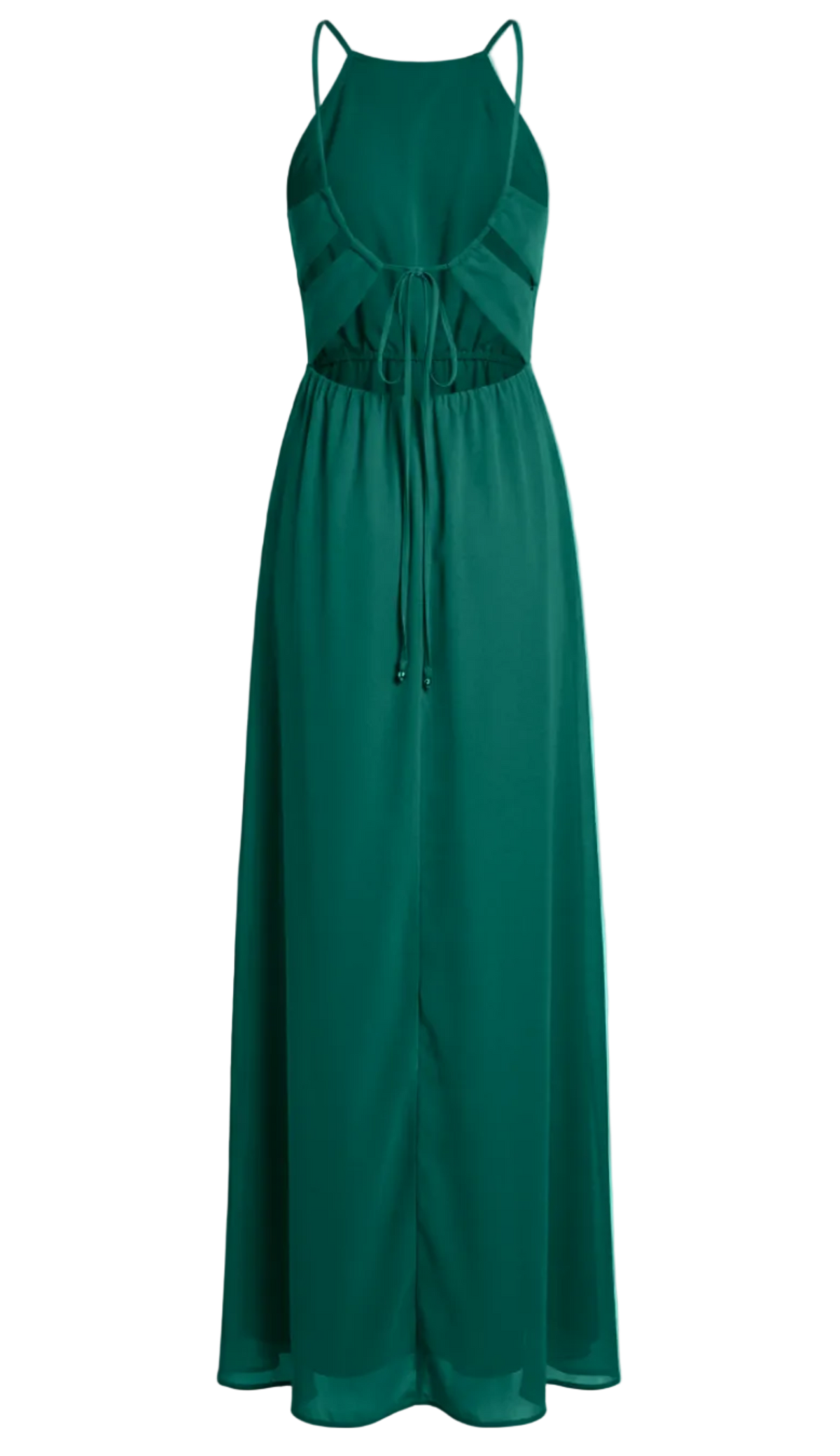 Vestido Longo Festa Crepe Chiffon Filipa Verde | Laguna