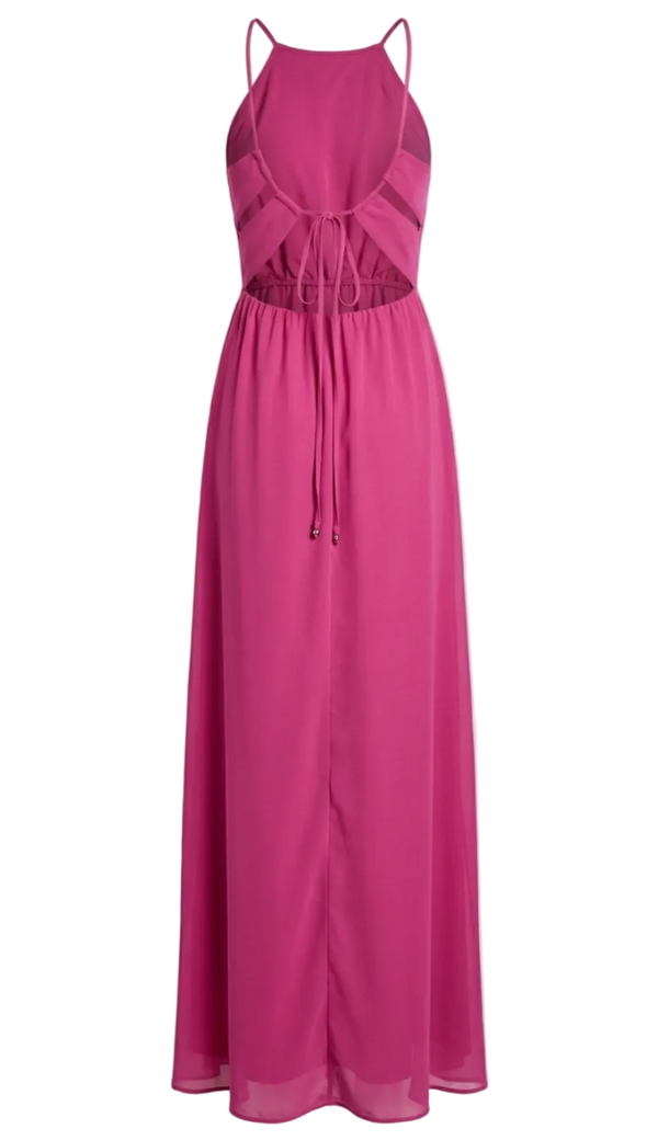 Vestido Longo Festa Crepe Chiffon Filipa Rosa | Laguna