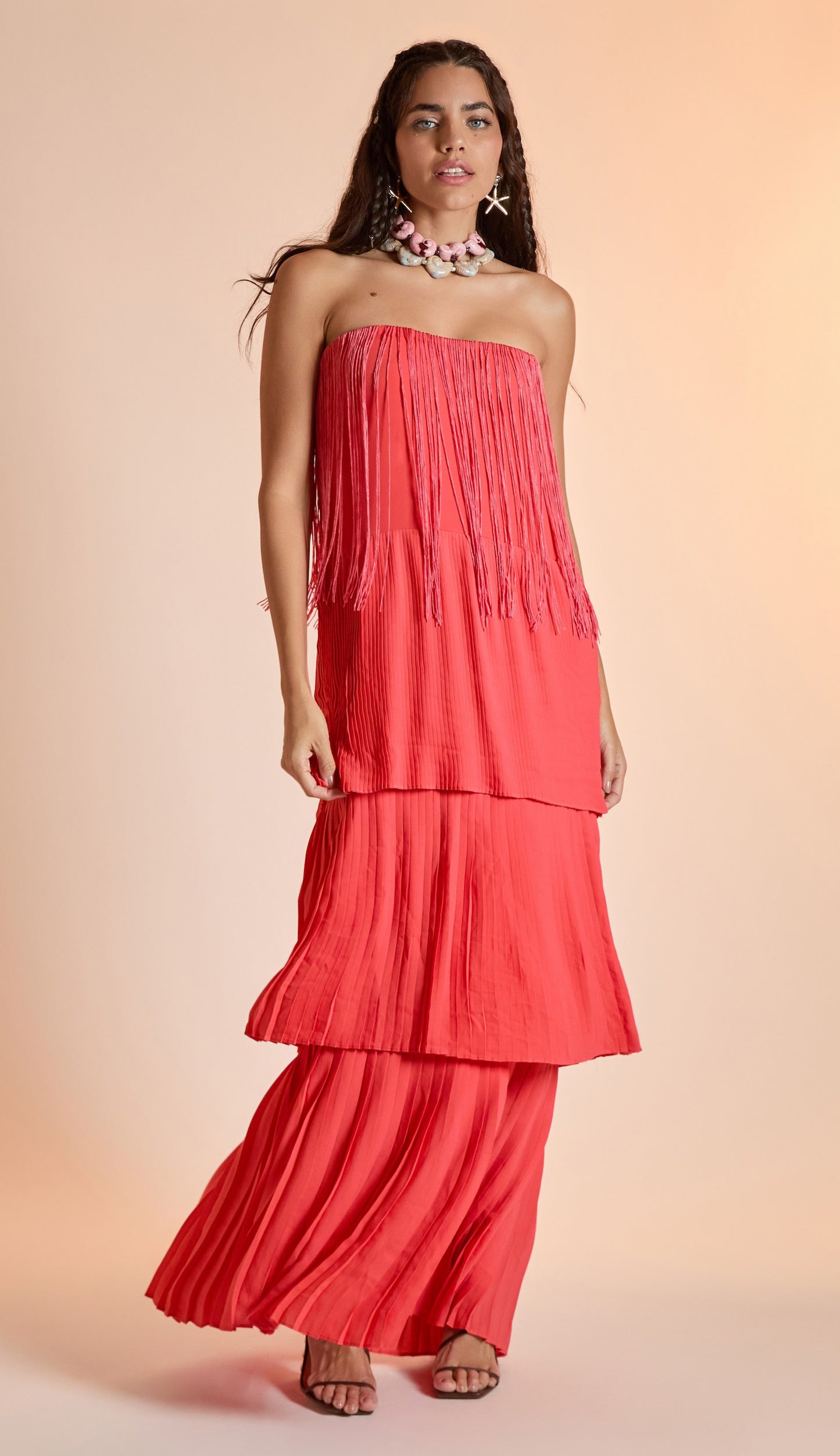 Vestido Flamingo Cereja