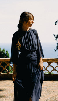 Vestido Grecia Marinho