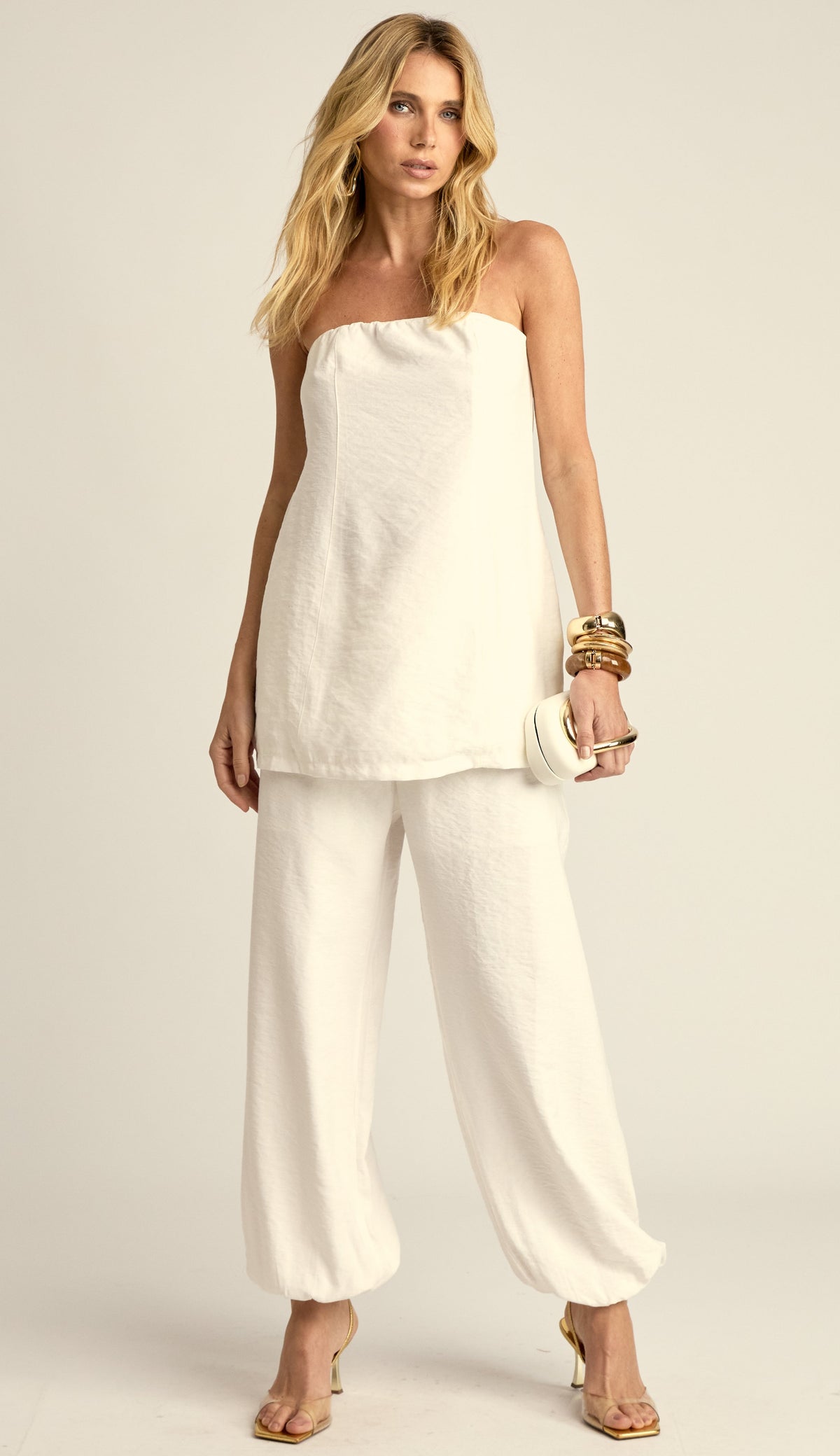 Conjunto Longo Alfaiataria Georgia Off White | Laguna