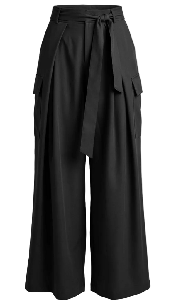 Calça Pantalona Alfaiataria Kerley Preto | Laguna