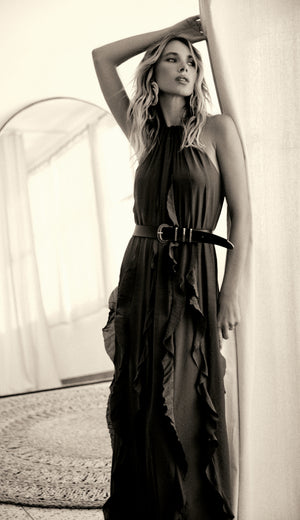Vestido Longo Poliviscose Moana | Laguna