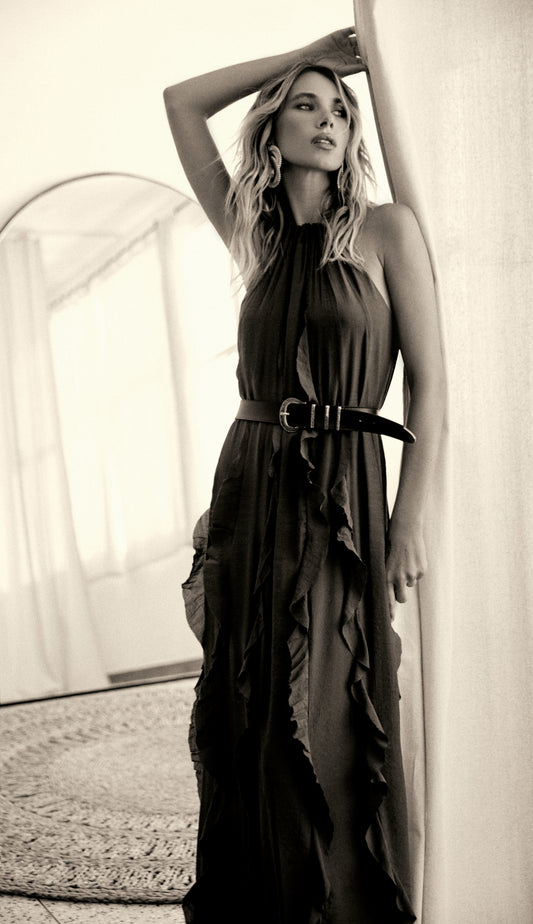 Vestido Longo Poliviscose Moana | Laguna
