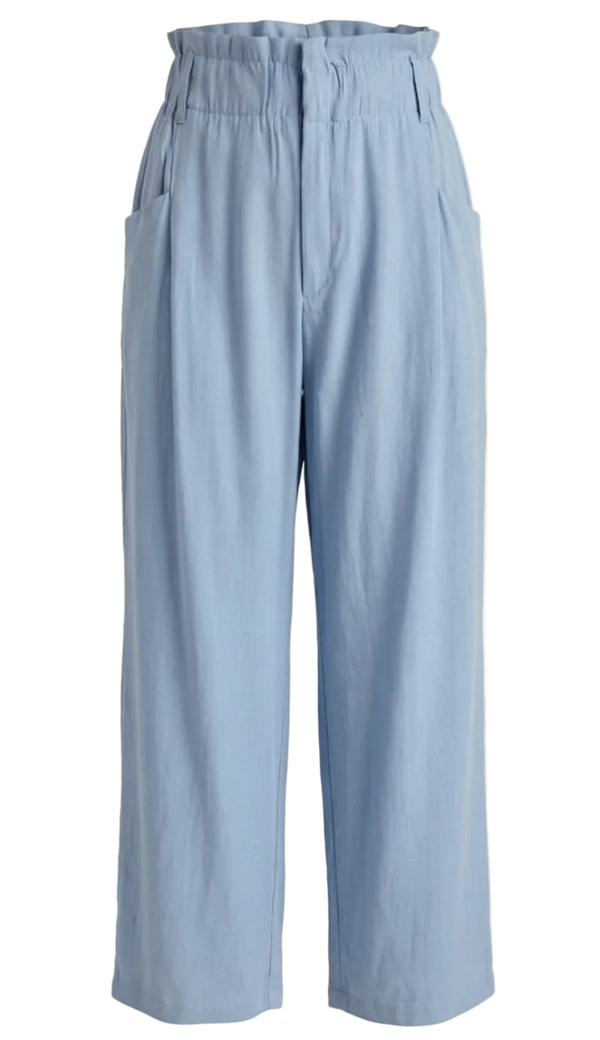 Calça Clochard Alfaiataria Textura Lili Azul | Laguna