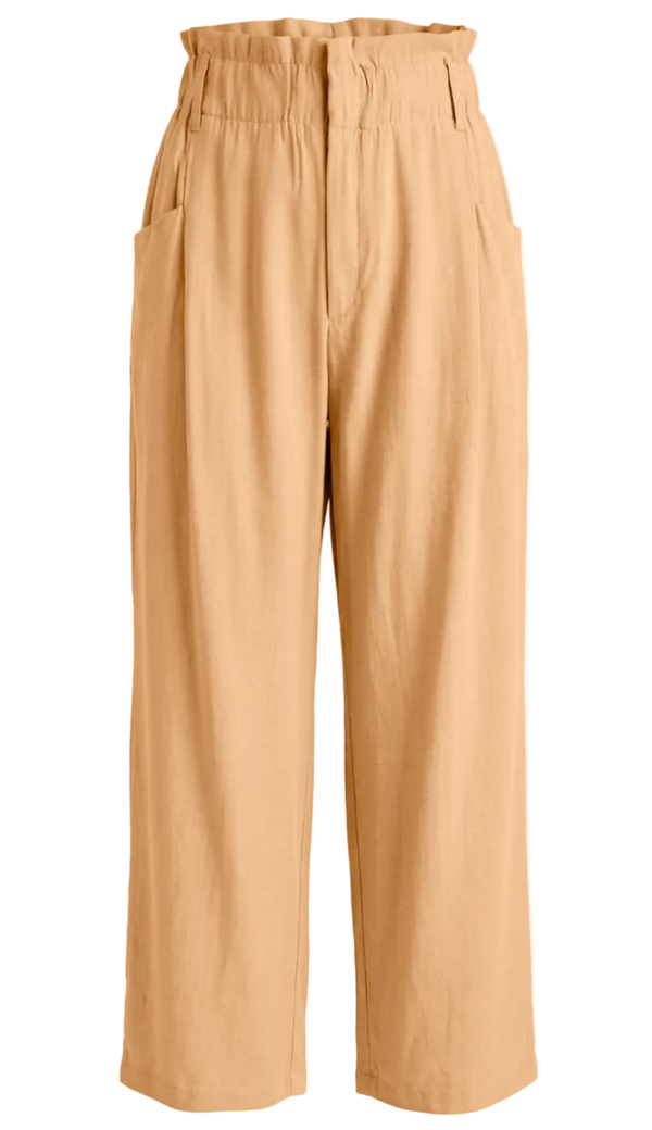 Calça Clochard Alfaiataria Textura Lili Caqui | Laguna