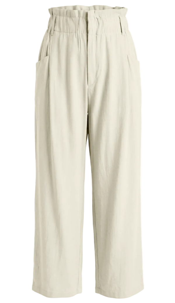 Calça Clochard Alfaiataria Textura Lili Off White | Laguna