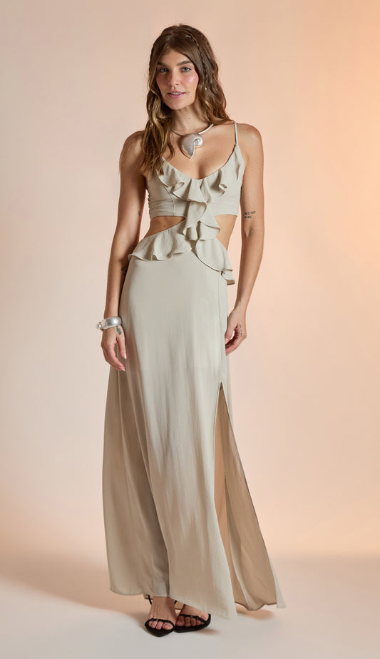 Vestido Linda Cinza