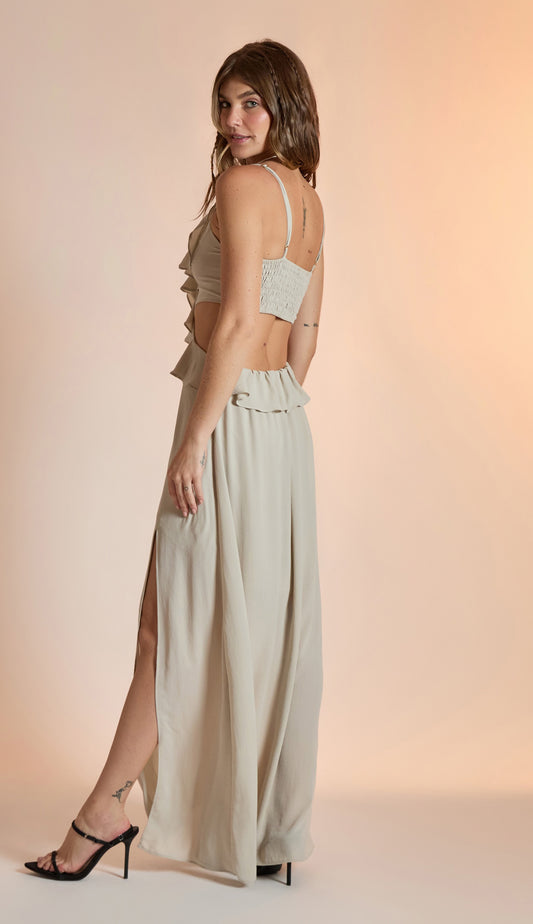 Vestido Linda Cinza