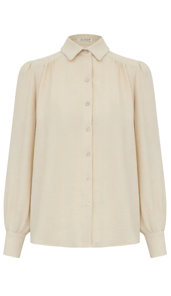 Camisa Crepe Texturizado Luana Chantilly | Laguna